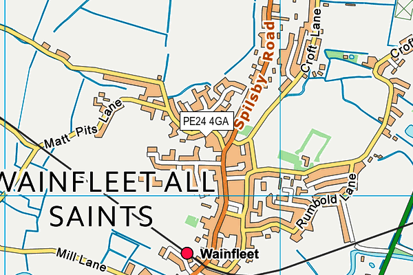 PE24 4GA map - OS VectorMap District (Ordnance Survey) PE24 4GA map - OS VectorMap District (Ordnance Survey)