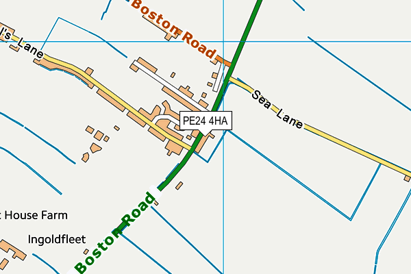 PE24 4HA map - OS VectorMap District (Ordnance Survey) PE24 4HA map - OS VectorMap District (Ordnance Survey)