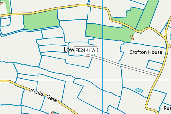 PE24 4HW map - OS VectorMap District (Ordnance Survey) PE24 4HW map - OS VectorMap District (Ordnance Survey)