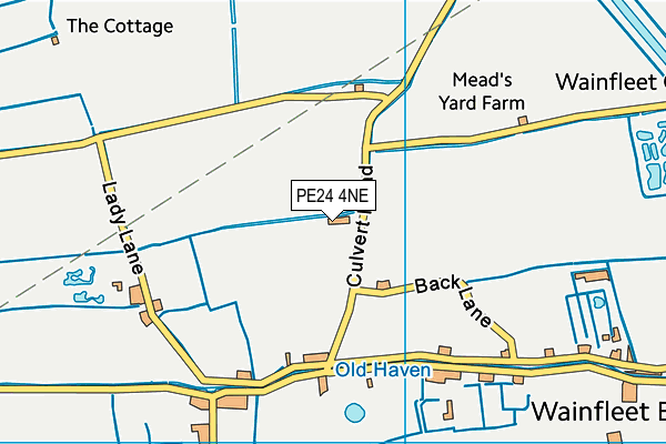 PE24 4NE map - OS VectorMap District (Ordnance Survey) PE24 4NE map - OS VectorMap District (Ordnance Survey)
