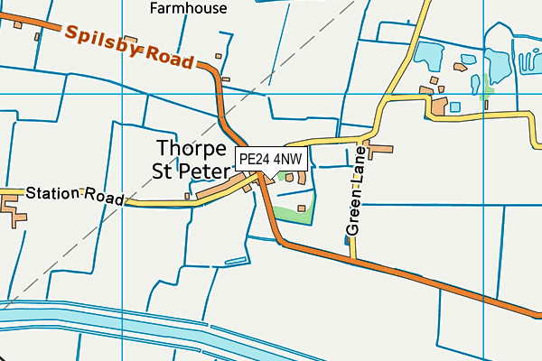 PE24 4NW map - OS VectorMap District (Ordnance Survey) PE24 4NW map - OS VectorMap District (Ordnance Survey)