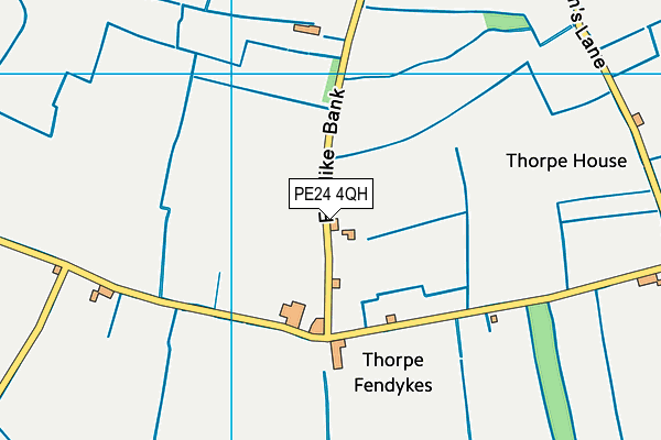 PE24 4QH map - OS VectorMap District (Ordnance Survey) PE24 4QH map - OS VectorMap District (Ordnance Survey)