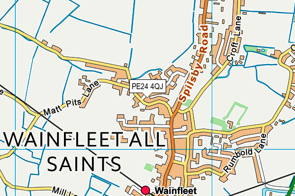 PE24 4QJ map - OS VectorMap District (Ordnance Survey) PE24 4QJ map - OS VectorMap District (Ordnance Survey)