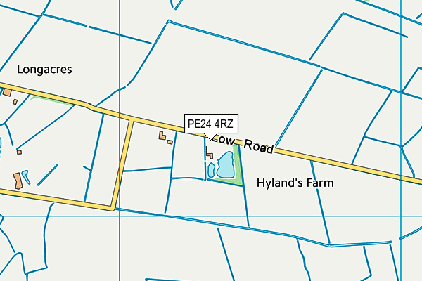 PE24 4RZ map - OS VectorMap District (Ordnance Survey) PE24 4RZ map - OS VectorMap District (Ordnance Survey)