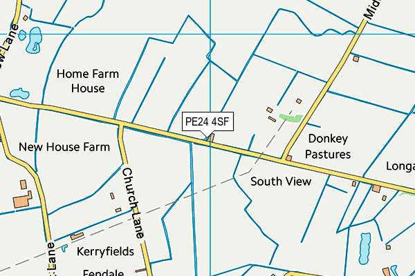PE24 4SF map - OS VectorMap District (Ordnance Survey) PE24 4SF map - OS VectorMap District (Ordnance Survey)