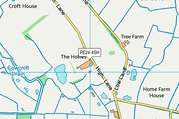 PE24 4SH map - OS VectorMap District (Ordnance Survey) PE24 4SH map - OS VectorMap District (Ordnance Survey)