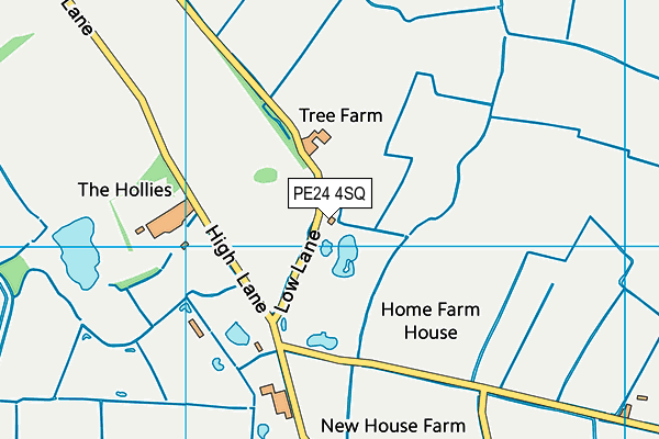 PE24 4SQ map - OS VectorMap District (Ordnance Survey) PE24 4SQ map - OS VectorMap District (Ordnance Survey)