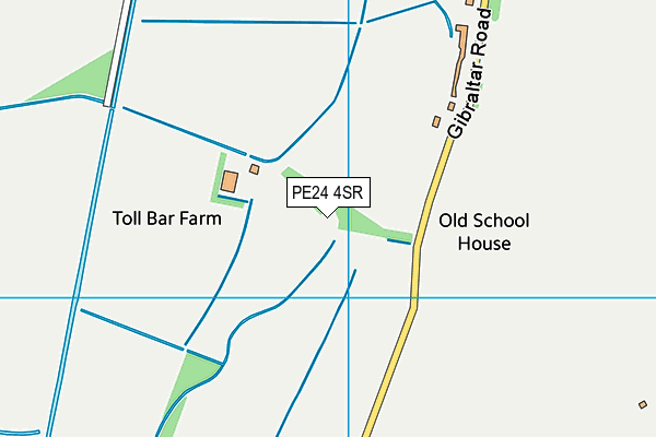 PE24 4SR map - OS VectorMap District (Ordnance Survey)