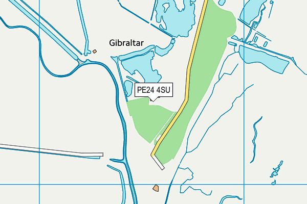 PE24 4SU map - OS VectorMap District (Ordnance Survey) PE24 4SU map - OS VectorMap District (Ordnance Survey)