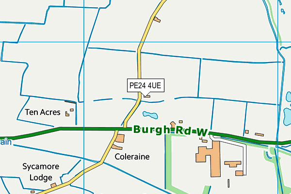 PE24 4UE map - OS VectorMap District (Ordnance Survey) PE24 4UE map - OS VectorMap District (Ordnance Survey)