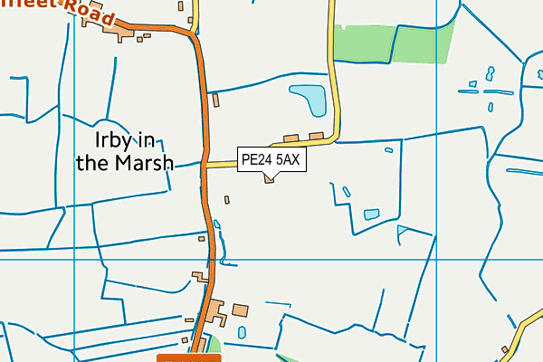 PE24 5AX map - OS VectorMap District (Ordnance Survey) PE24 5AX map - OS VectorMap District (Ordnance Survey)