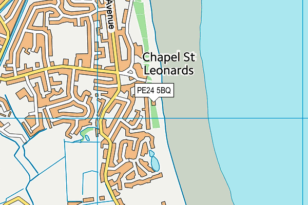 PE24 5BQ map - OS VectorMap District (Ordnance Survey) PE24 5BQ map - OS VectorMap District (Ordnance Survey)
