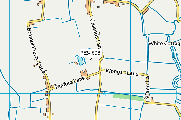 PE24 5DB map - OS VectorMap District (Ordnance Survey) PE24 5DB map - OS VectorMap District (Ordnance Survey)