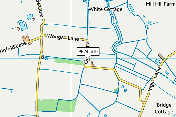 PE24 5DD map - OS VectorMap District (Ordnance Survey) PE24 5DD map - OS VectorMap District (Ordnance Survey)
