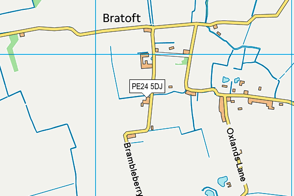 PE24 5DJ map - OS VectorMap District (Ordnance Survey) PE24 5DJ map - OS VectorMap District (Ordnance Survey)
