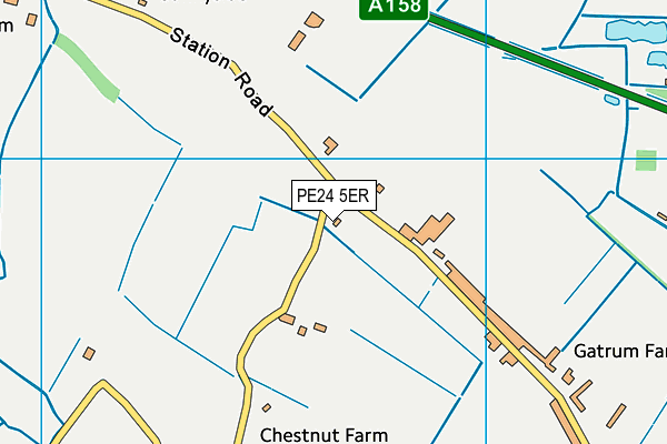 PE24 5ER map - OS VectorMap District (Ordnance Survey) PE24 5ER map - OS VectorMap District (Ordnance Survey)