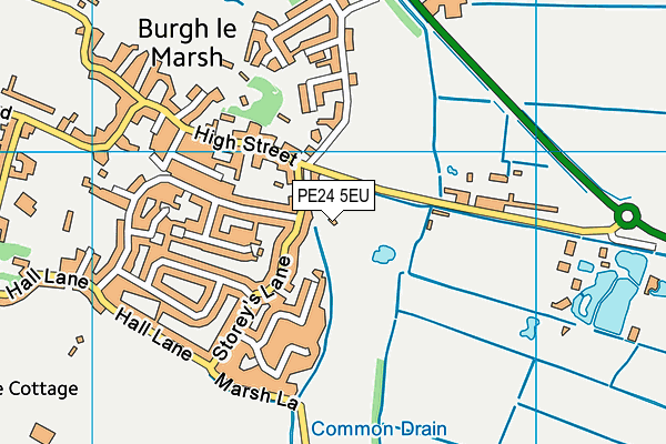 PE24 5EU map - OS VectorMap District (Ordnance Survey) PE24 5EU map - OS VectorMap District (Ordnance Survey)