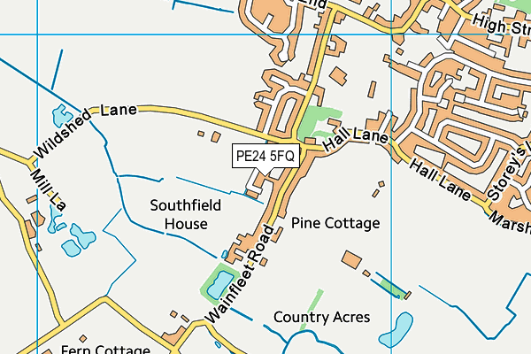 PE24 5FQ map - OS VectorMap District (Ordnance Survey)