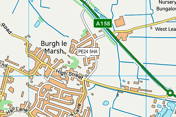 PE24 5HA map - OS VectorMap District (Ordnance Survey) PE24 5HA map - OS VectorMap District (Ordnance Survey)