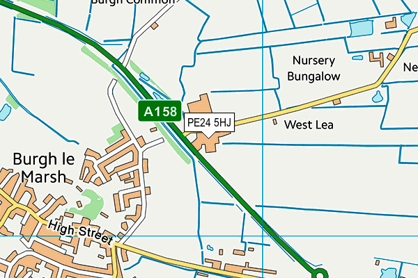 PE24 5HJ map - OS VectorMap District (Ordnance Survey) PE24 5HJ map - OS VectorMap District (Ordnance Survey)
