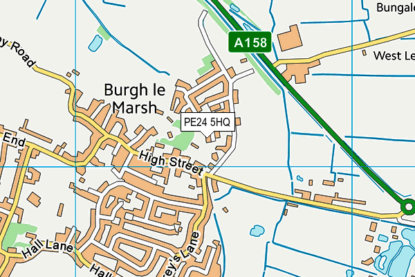 PE24 5HQ map - OS VectorMap District (Ordnance Survey) PE24 5HQ map - OS VectorMap District (Ordnance Survey)