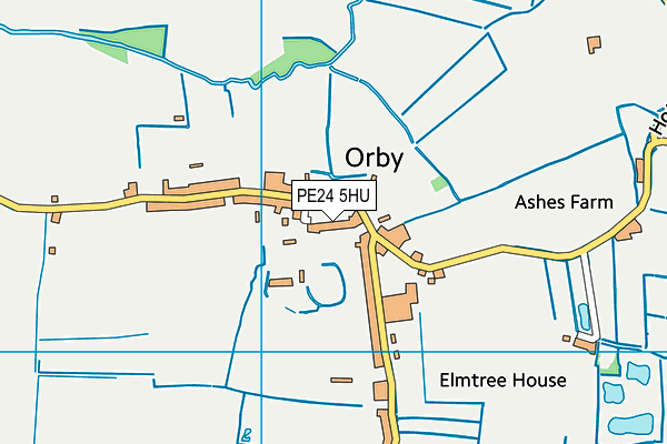 PE24 5HU map - OS VectorMap District (Ordnance Survey)