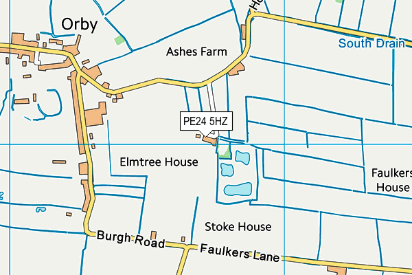 PE24 5HZ map - OS VectorMap District (Ordnance Survey) PE24 5HZ map - OS VectorMap District (Ordnance Survey)