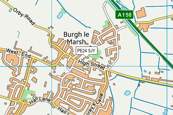 PE24 5JY map - OS VectorMap District (Ordnance Survey) PE24 5JY map - OS VectorMap District (Ordnance Survey)