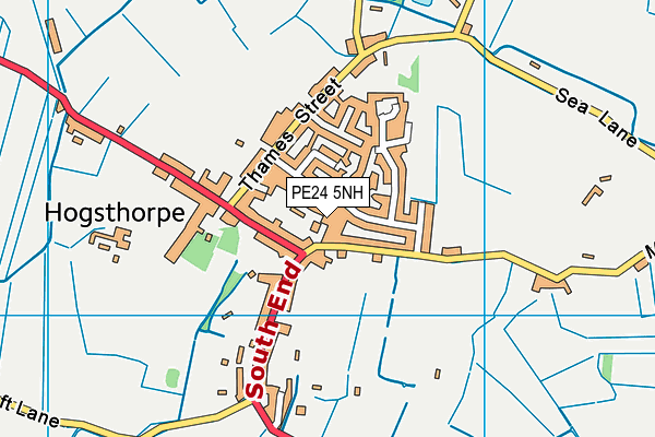 PE24 5NH map - OS VectorMap District (Ordnance Survey) PE24 5NH map - OS VectorMap District (Ordnance Survey)