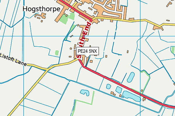 PE24 5NX map - OS VectorMap District (Ordnance Survey) PE24 5NX map - OS VectorMap District (Ordnance Survey)