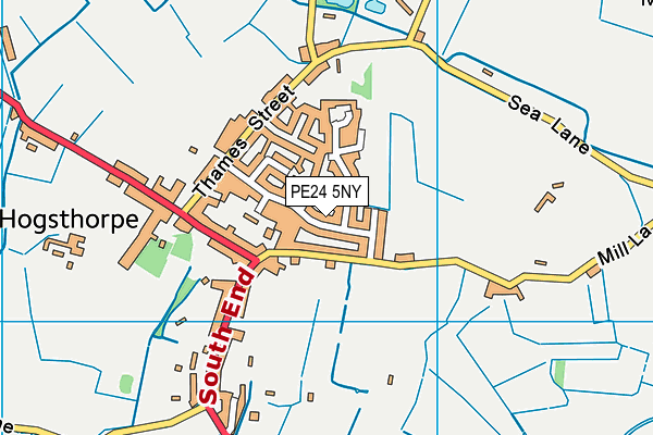 PE24 5NY map - OS VectorMap District (Ordnance Survey) PE24 5NY map - OS VectorMap District (Ordnance Survey)
