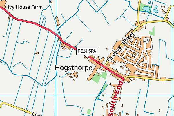 PE24 5PA map - OS VectorMap District (Ordnance Survey) PE24 5PA map - OS VectorMap District (Ordnance Survey)