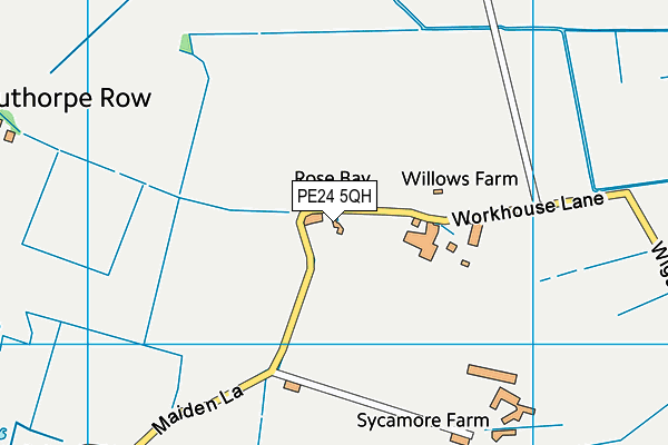 PE24 5QH map - OS VectorMap District (Ordnance Survey) PE24 5QH map - OS VectorMap District (Ordnance Survey)