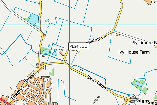 PE24 5QQ map - OS VectorMap District (Ordnance Survey) PE24 5QQ map - OS VectorMap District (Ordnance Survey)