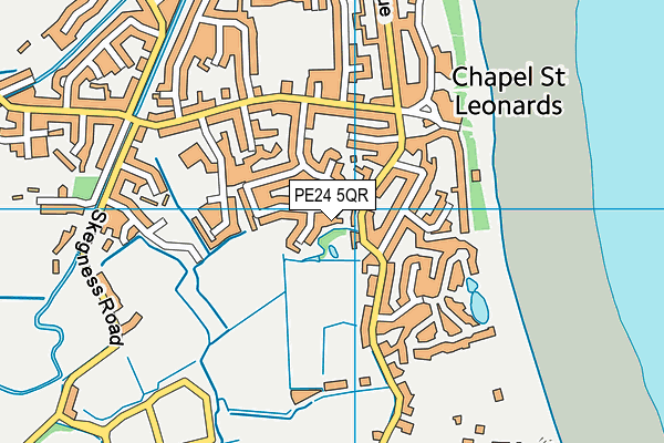 PE24 5QR map - OS VectorMap District (Ordnance Survey) PE24 5QR map - OS VectorMap District (Ordnance Survey)
