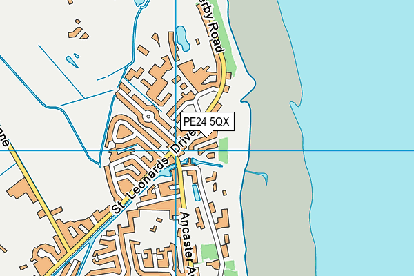PE24 5QX map - OS VectorMap District (Ordnance Survey) PE24 5QX map - OS VectorMap District (Ordnance Survey)