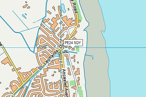PE24 5QY map - OS VectorMap District (Ordnance Survey) PE24 5QY map - OS VectorMap District (Ordnance Survey)