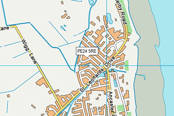 PE24 5RE map - OS VectorMap District (Ordnance Survey) PE24 5RE map - OS VectorMap District (Ordnance Survey)