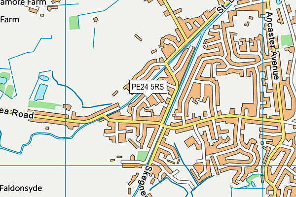 PE24 5RS map - OS VectorMap District (Ordnance Survey) PE24 5RS map - OS VectorMap District (Ordnance Survey)