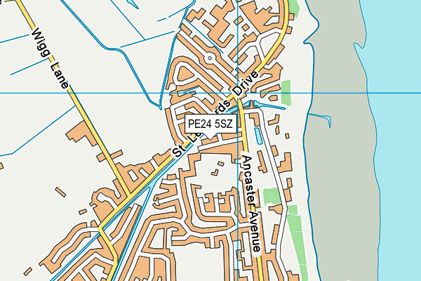 PE24 5SZ map - OS VectorMap District (Ordnance Survey) PE24 5SZ map - OS VectorMap District (Ordnance Survey)
