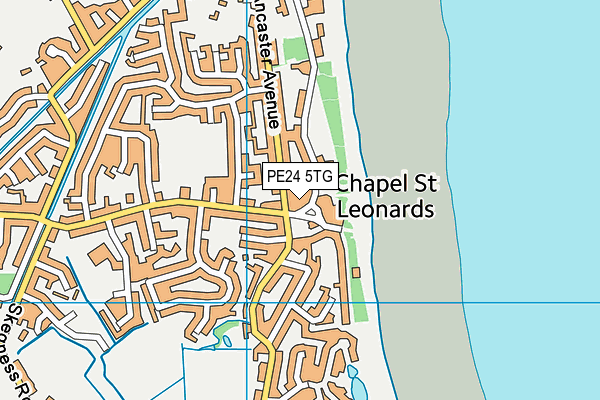 PE24 5TG map - OS VectorMap District (Ordnance Survey) PE24 5TG map - OS VectorMap District (Ordnance Survey)
