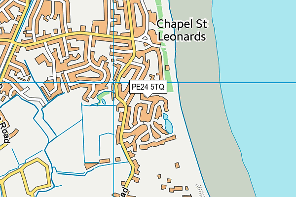 PE24 5TQ map - OS VectorMap District (Ordnance Survey) PE24 5TQ map - OS VectorMap District (Ordnance Survey)