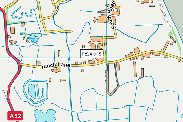 PE24 5TS map - OS VectorMap District (Ordnance Survey) PE24 5TS map - OS VectorMap District (Ordnance Survey)