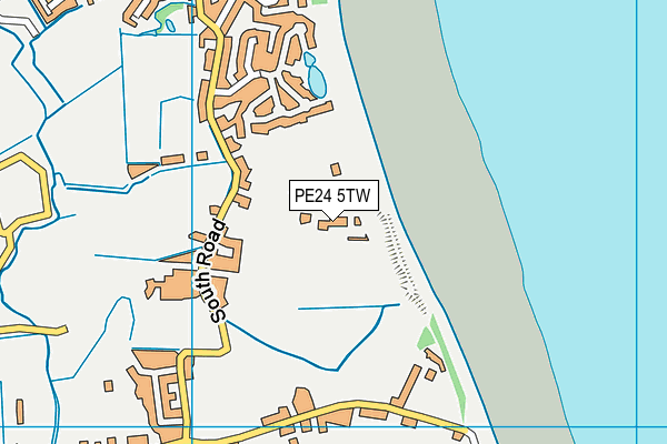 PE24 5TW map - OS VectorMap District (Ordnance Survey) PE24 5TW map - OS VectorMap District (Ordnance Survey)