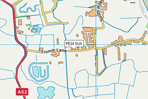 PE24 5UA map - OS VectorMap District (Ordnance Survey)
