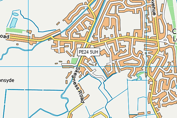 PE24 5UH map - OS VectorMap District (Ordnance Survey) PE24 5UH map - OS VectorMap District (Ordnance Survey)