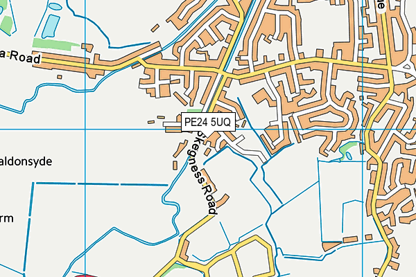 PE24 5UQ map - OS VectorMap District (Ordnance Survey) PE24 5UQ map - OS VectorMap District (Ordnance Survey)