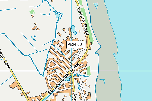 PE24 5UT map - OS VectorMap District (Ordnance Survey) PE24 5UT map - OS VectorMap District (Ordnance Survey)