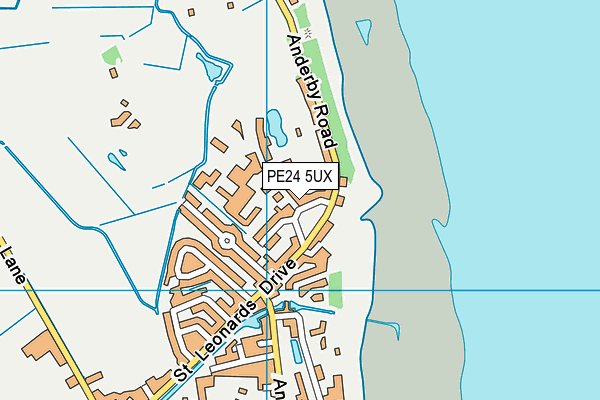 PE24 5UX map - OS VectorMap District (Ordnance Survey) PE24 5UX map - OS VectorMap District (Ordnance Survey)