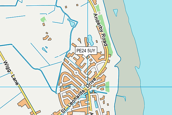 PE24 5UY map - OS VectorMap District (Ordnance Survey) PE24 5UY map - OS VectorMap District (Ordnance Survey)